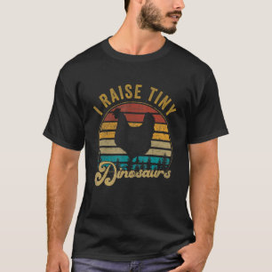 Camiseta Yo crio dinosaurios pequeños vendimia retro 70 pol