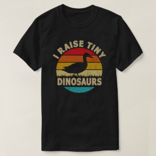 Camiseta Yo crio un pequeño dinosaurio vintage retro pato