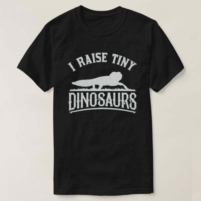 Camiseta Yo crio un pequeño Gecko retro leopardo de los din (Diseño del anverso)
