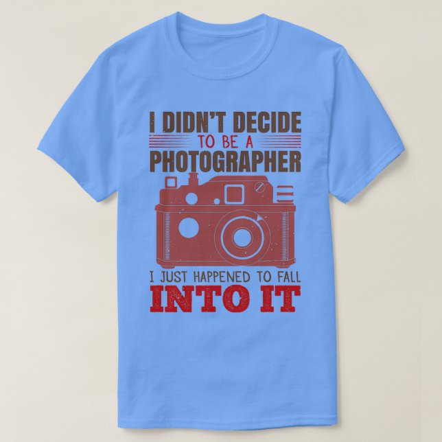 Camiseta Yo decidí ser fotógrafo (Diseño del anverso)