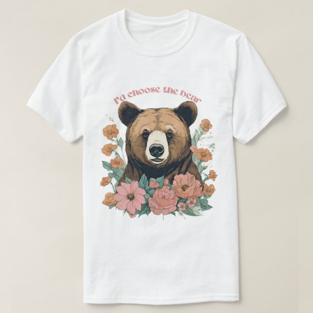 Camiseta Yo elegiría al oso (Diseño del anverso)