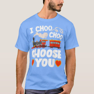 Camiseta Yo Elijo A Ustedes Niños Tren Ferrocarril Amor