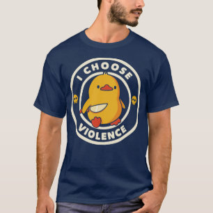 Camiseta Yo elijo el gracioso pato de la violencia de Tobe