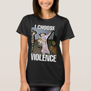 Camiseta Yo elijo mujeres memes de gatos de violencia
