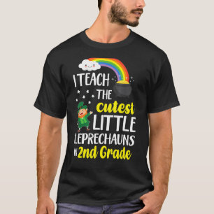 Camiseta yo enseño el pequeño leprechauns más lindo de 2º g