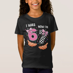 Camiseta Yo era 6 ahora tengo 7 números de cumpleaños lindo