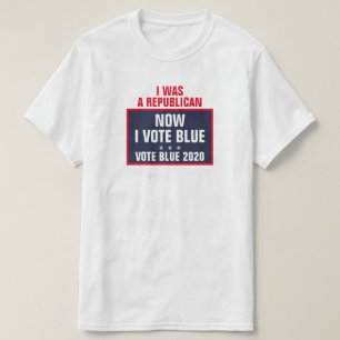 Camiseta Yo era republicano y ahora voto azul en las elecci
