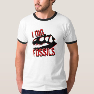 Camiseta YO EXCAVO FÓSILES Cráneo