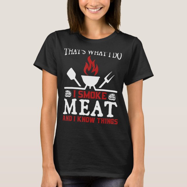 Camiseta Yo Fumo Carne Y Sé Cosas (Anverso)