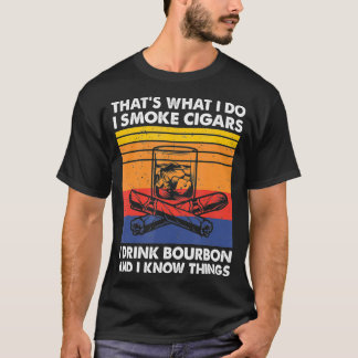 Camiseta Yo fumo cigarrillos y bebo borbón y sé cosas, Ci
