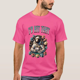Camiseta Yo golpearía a ese astronauta jugando al juego div