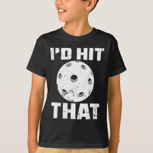 Camiseta Yo golpearía a ese jugador de pelota Badminton Rac