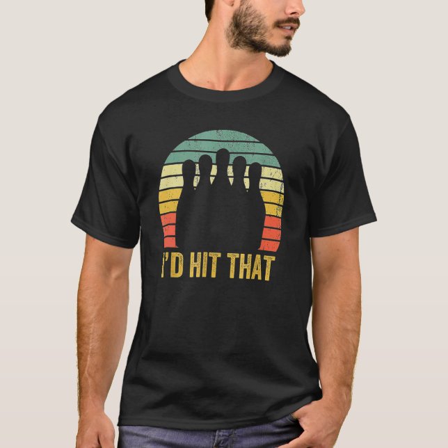 Camiseta Yo golpearía ese boliche retro (Anverso)