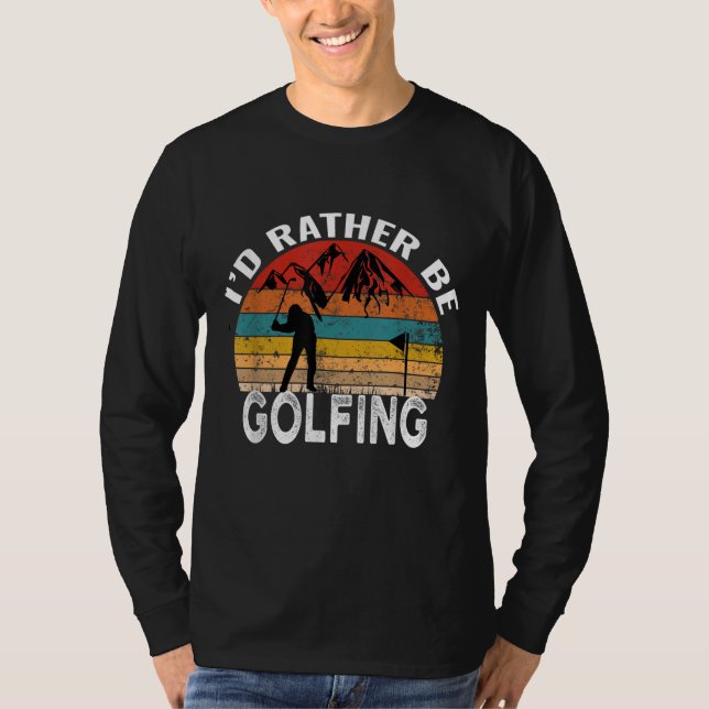 Camiseta Yo golpearía ese disco de golf (Anverso)