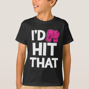 Camiseta Yo golpearía ese Kickboxing Boxing Gracioso Guante