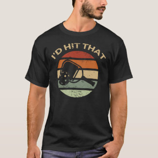 Camiseta Yo golpearía ese retro de palas de pellebol