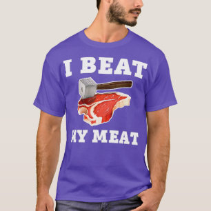 Camiseta Yo Golpeo A Mi Carne Graciosa Hombres De Pun De Ha