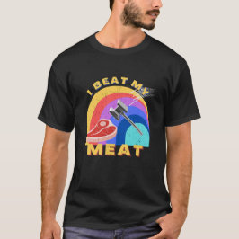 Camiseta Yo Golpeo A Mi Carne Graciosa Hombres De Pun De Ha