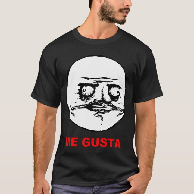 Camiseta Yo Gusta (texto) (Anverso)
