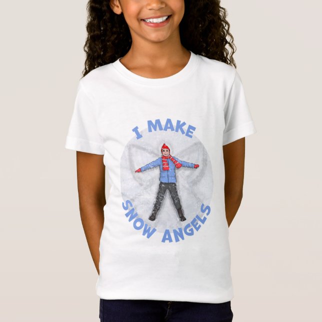 Camiseta ¡Yo Hago Angels De Nieve! (Anverso)