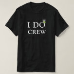 Camiseta Yo hago el anillo de compromiso de la tripulación<br><div class="desc">Hago Compromiso Las Parejas De Anillo De Sapphire Nombran A La Camiseta Feliz Minimalista Y Divertida. Celebra tu evento especial con esta linda camiseta. Todos los textos están predispuestos para que cambies fácil y rápidamente con tus propios detalles.</div>