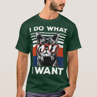 Camiseta Yo Hago Lo Que Quiero El Retro De Gato Negro Criti