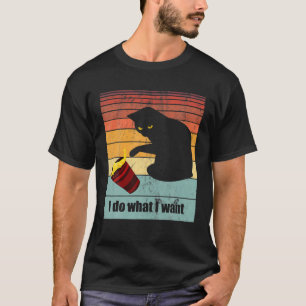 Camiseta Yo Hago Lo Que Quiero - Gato Negro Con Viento De O
