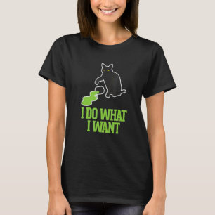 Camiseta Yo Hago Lo Que Quiero Gatos De Gatos Negros Gatito