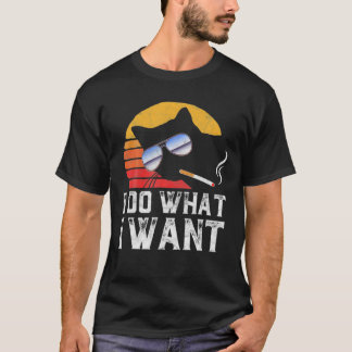 Camiseta Yo hago lo que quiero un gato gracioso de Guay