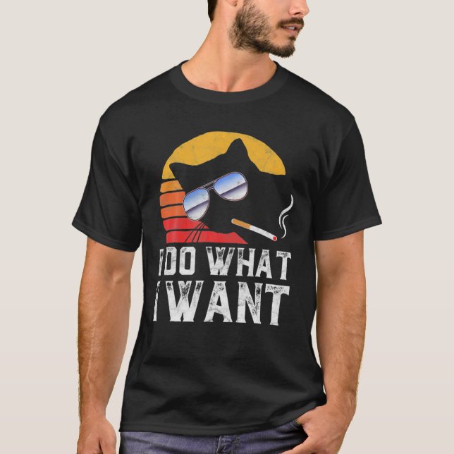 Camiseta Yo hago lo que quiero un gato gracioso de Guay (Anverso)