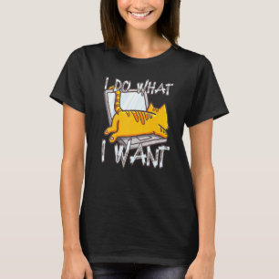 Camiseta Yo Hago Lo Que Quiero Un Gato Gracioso En El Vinta