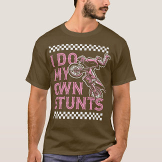 Camiseta Yo Hago Mi Propia Huella Graciosa Bicicleta De Mot