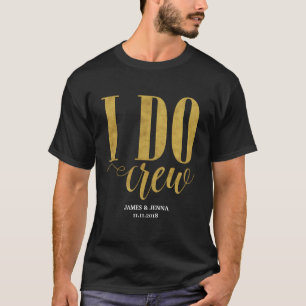 Camiseta Yo hago regalos de fiesta de boda de tripulantes