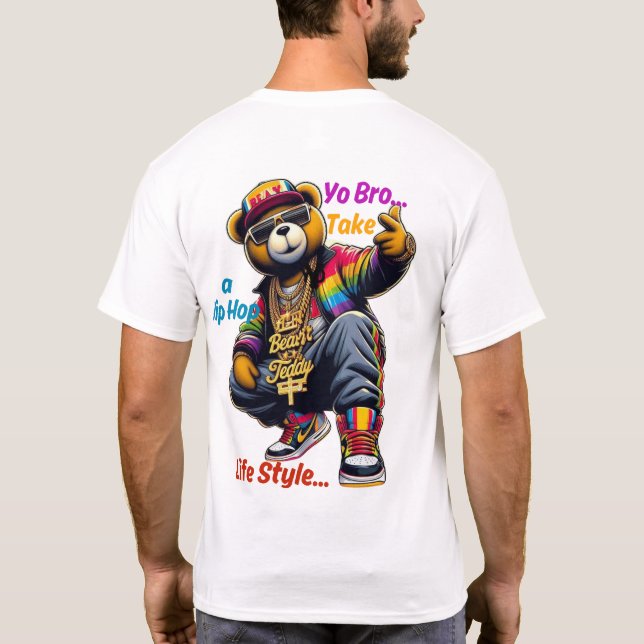 Camiseta "¡Yo hermano!" Abraza el estilo de vida de HipHop  (Reverso)