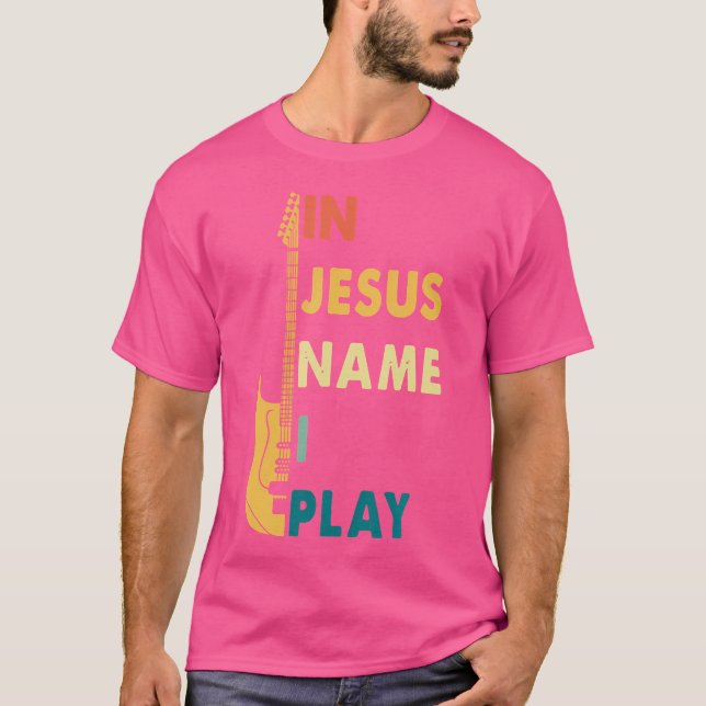Camiseta Yo, Jesús, toco la guitarra (Anverso)