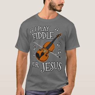 Camiseta Yo Juego El Pez Para Jesús La Iglesia Violin Fiddl