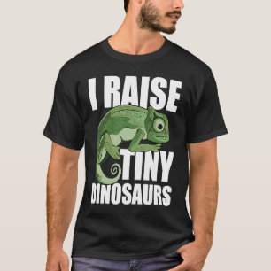 Camiseta Yo levanto pequeños dinosaurios camaleón divertido