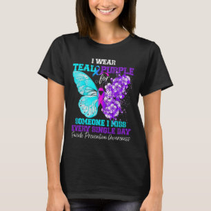 Camiseta Yo Llevo Avisos De Prevención Del Suicidio Verde a