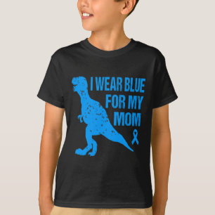 Camiseta Yo Llevo Azul Para Mi Mamá Para Concienciar Sobre 