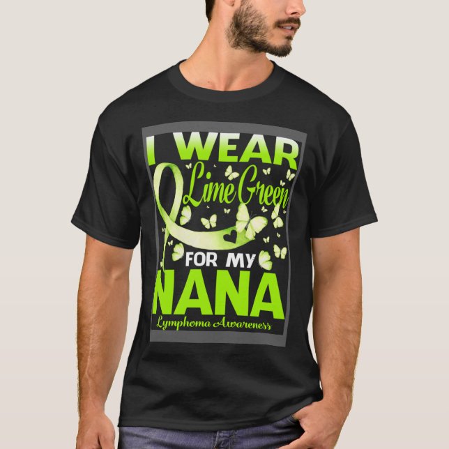 Camiseta Yo Llevo Lime Green Por Mi Conciencia Sobre El Lin (Anverso)