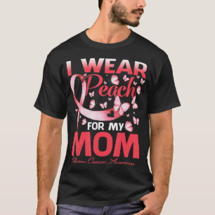 Camiseta Yo Llevo Peach For A Mi Mamá Concienciación Sobre 