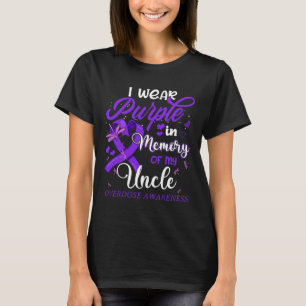 Camiseta Yo Llevo Púrpura En Memoria De Mi Tío Por Sobredos