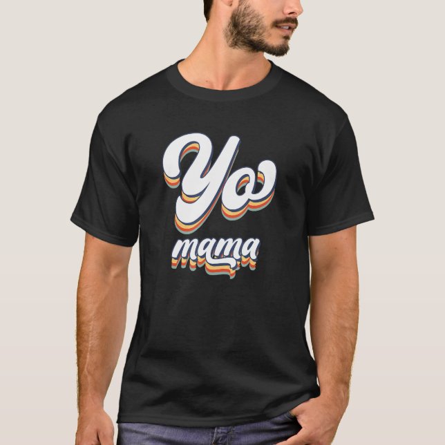 Camiseta Yo mamá vieja Skool estilo 90 Hip Hop Fiesta (Anverso)
