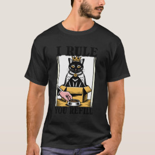 Camiseta Yo Mando Tú Rellenas Amante de Gatos Gatito en Caj