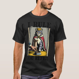 Camiseta Yo Mando Tú Rellenas Amante de Gatos Gatito Gato D