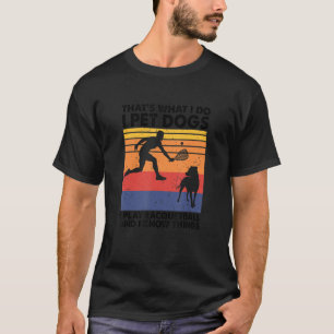 Camiseta Yo Mascota perros, yo juego squash y sé cosas