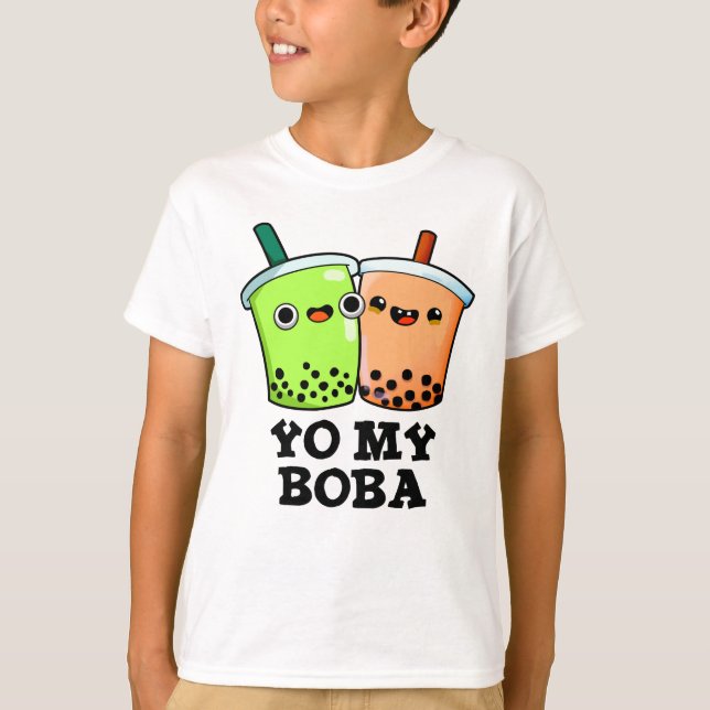 Camiseta Yo mi Boba Funny Boba Tea Pun (Anverso)