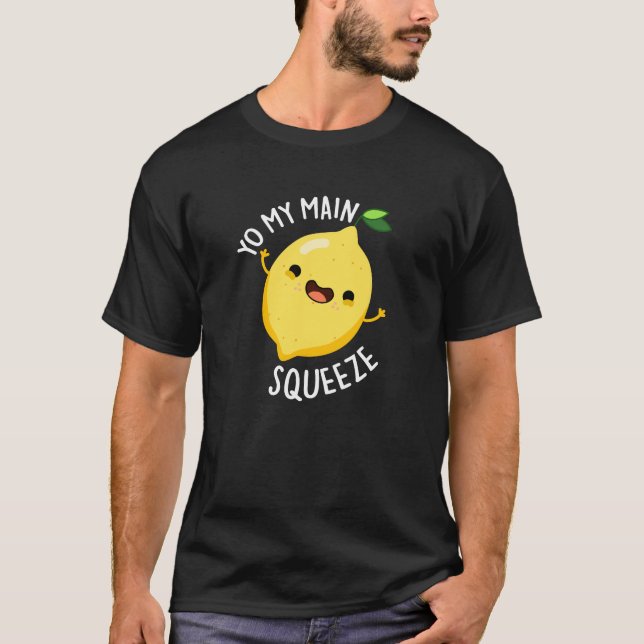 Camiseta Yo mi principal Squeeze Funny Lemon Pun Dark BG (Anverso)