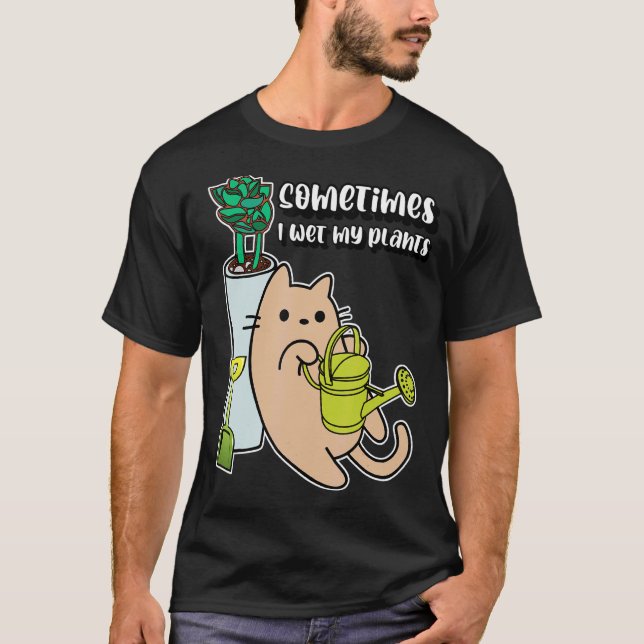 Camiseta Yo Mojo Plantas A Veces Gato (Anverso)