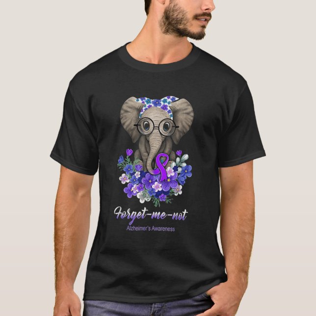 Camiseta Yo no las flores de elefante Alzheimerheimer la gu (Anverso)